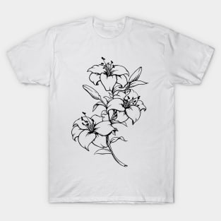 Lily2 Drawing Black Ink! T-Shirt